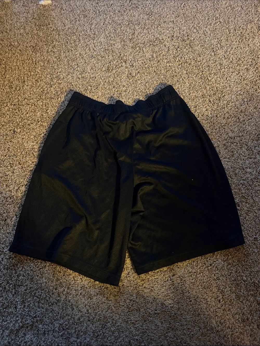 Under Armour Men’s Black Athletic Mesh Shorts with Reflective Trim